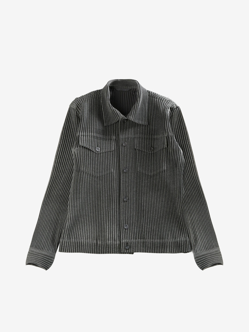 HOMME PLISSE ISSEY MIYAKE - Men Wool Like Light Jacket