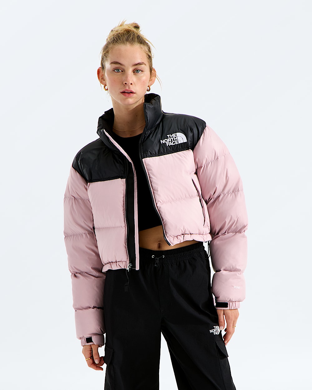 Pink jacket, full body view