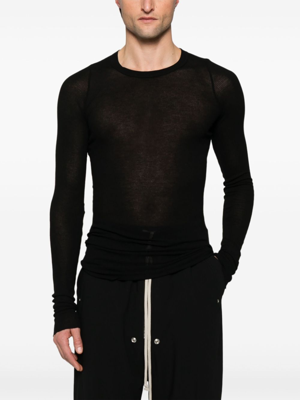 RICK OWENS - Men Rib LS Tee