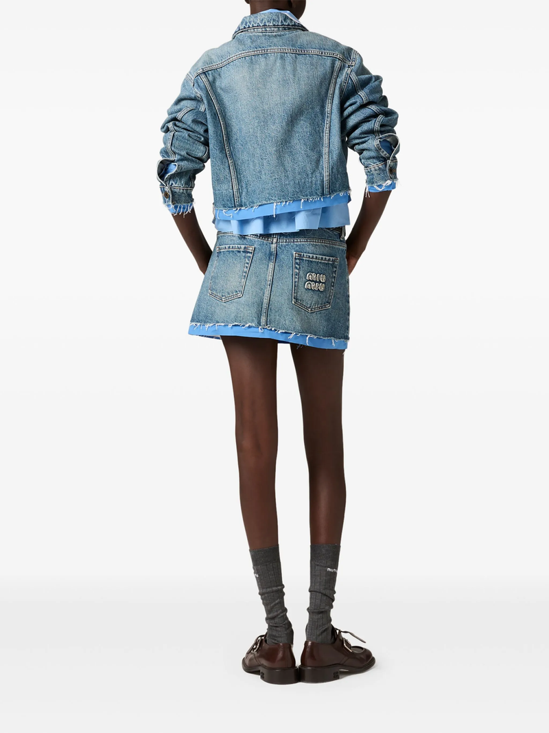 MIU MIU - Women Denim Cropped Jacket