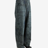 Blue jeans worn by a person, showing the jeans fit