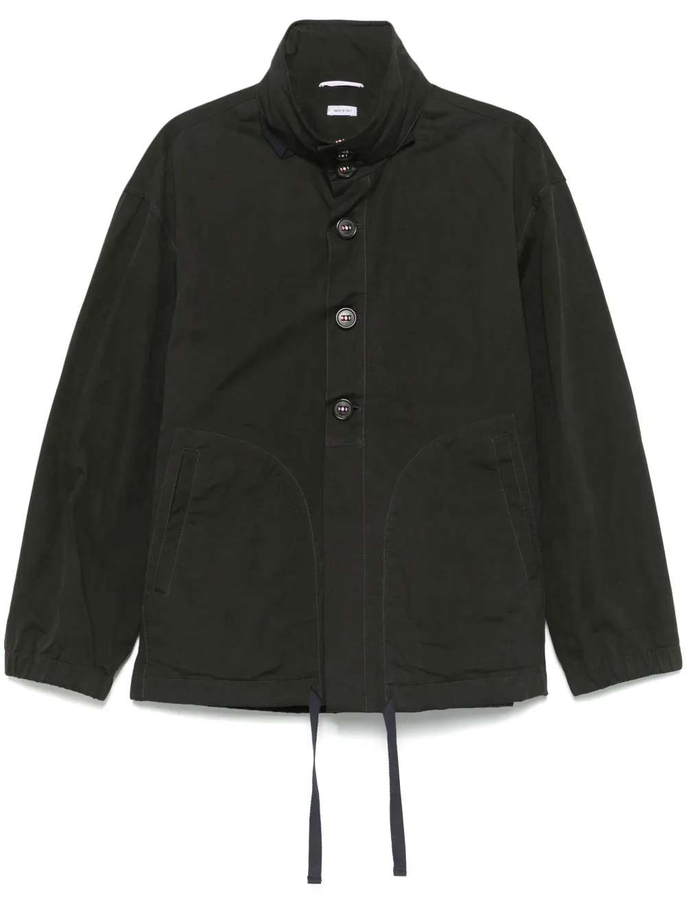 Green coats, front view