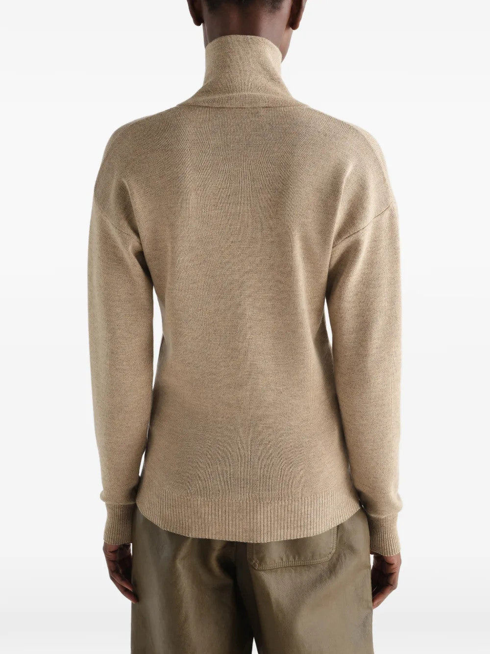 Tan top, full body view