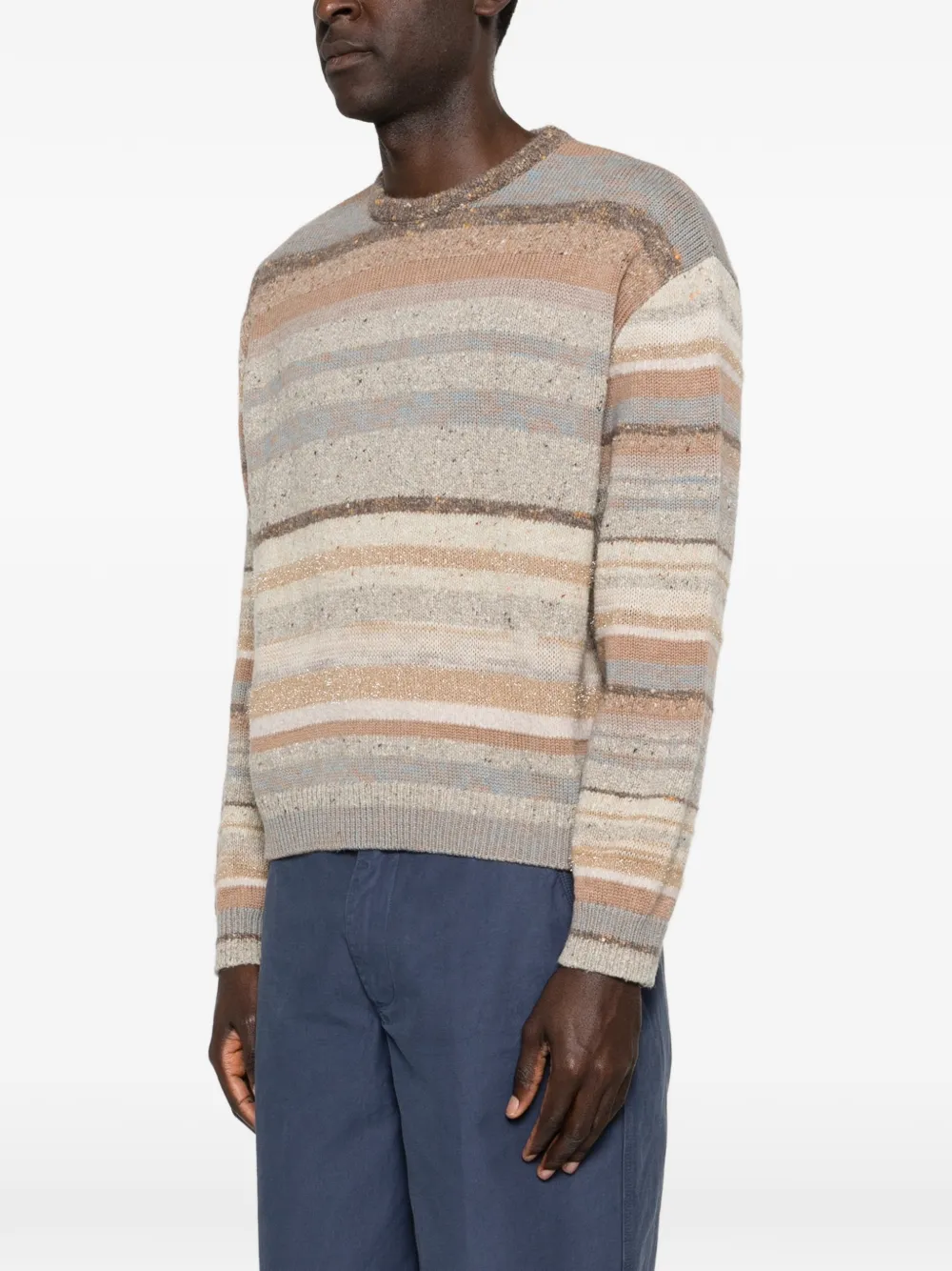 Brown sweater, side view