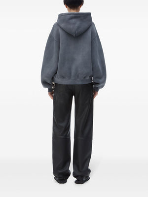 T BY ALEXANDER WANG - Women Essential Terry With Puff Paint Logo Hoodie