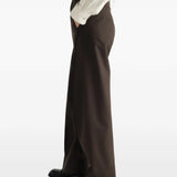 Brown pants, full body view