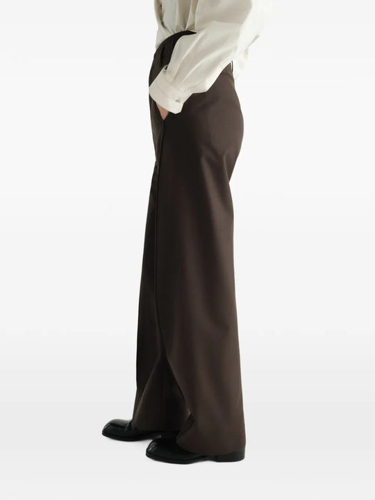 Brown pants, full body view