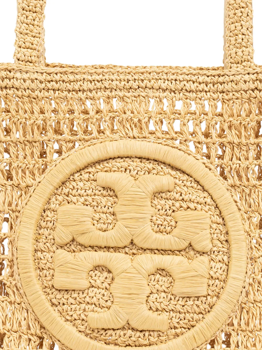 Close up of the brown bag, showing texture of the paper fabric