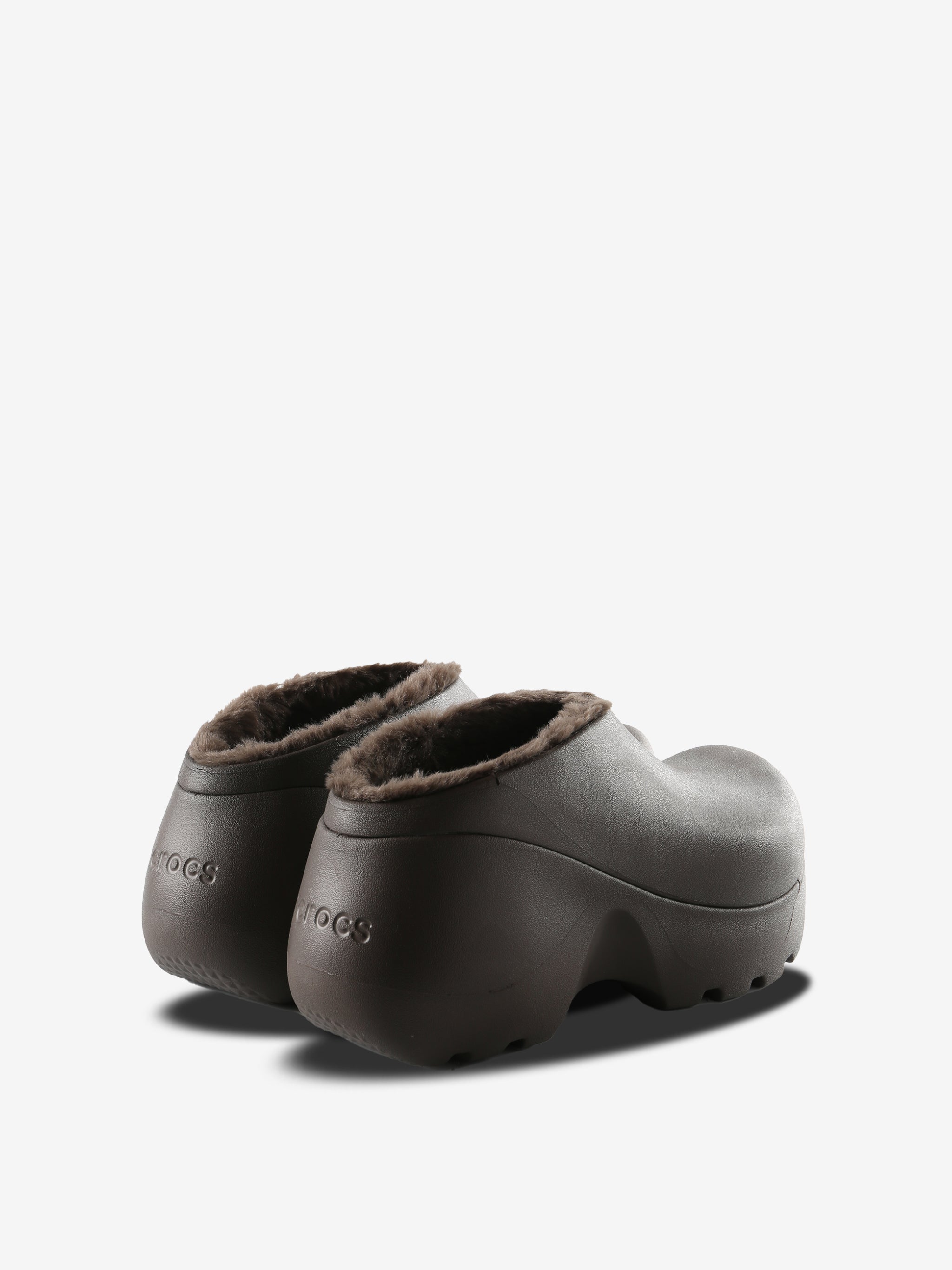 Brown shoes,back view