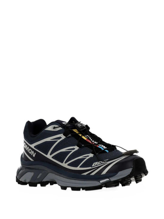 Navy shoes, front view
