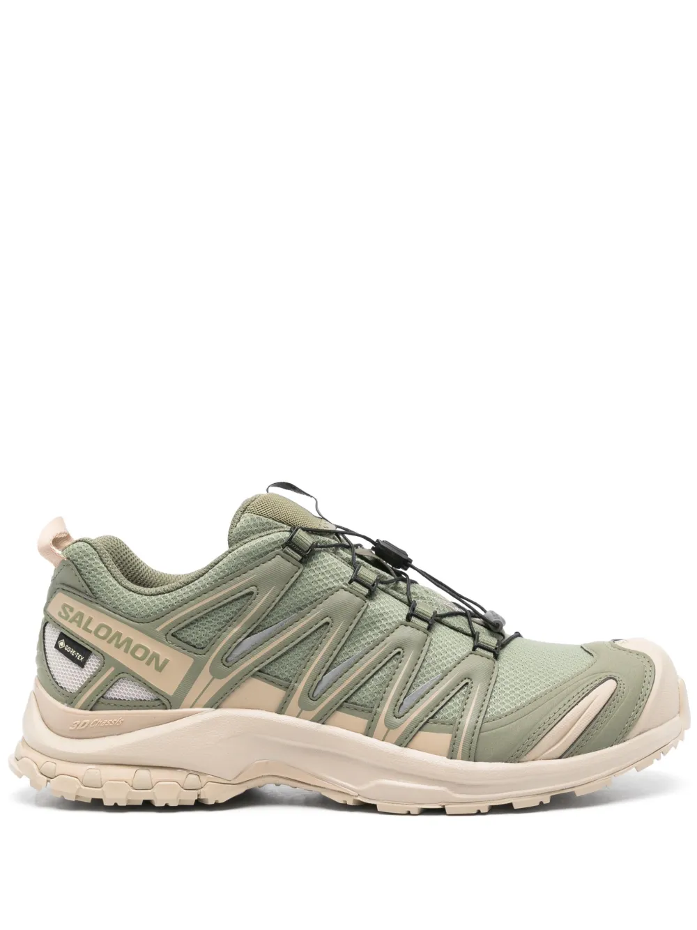 Green sneakers, side view