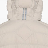 Tan hoodie, back view