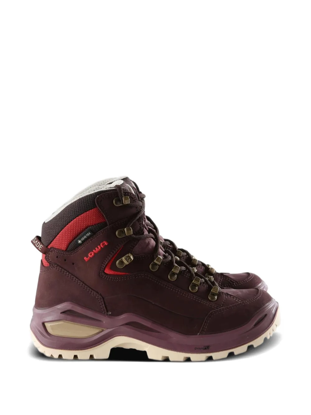 Brown boots, front view
