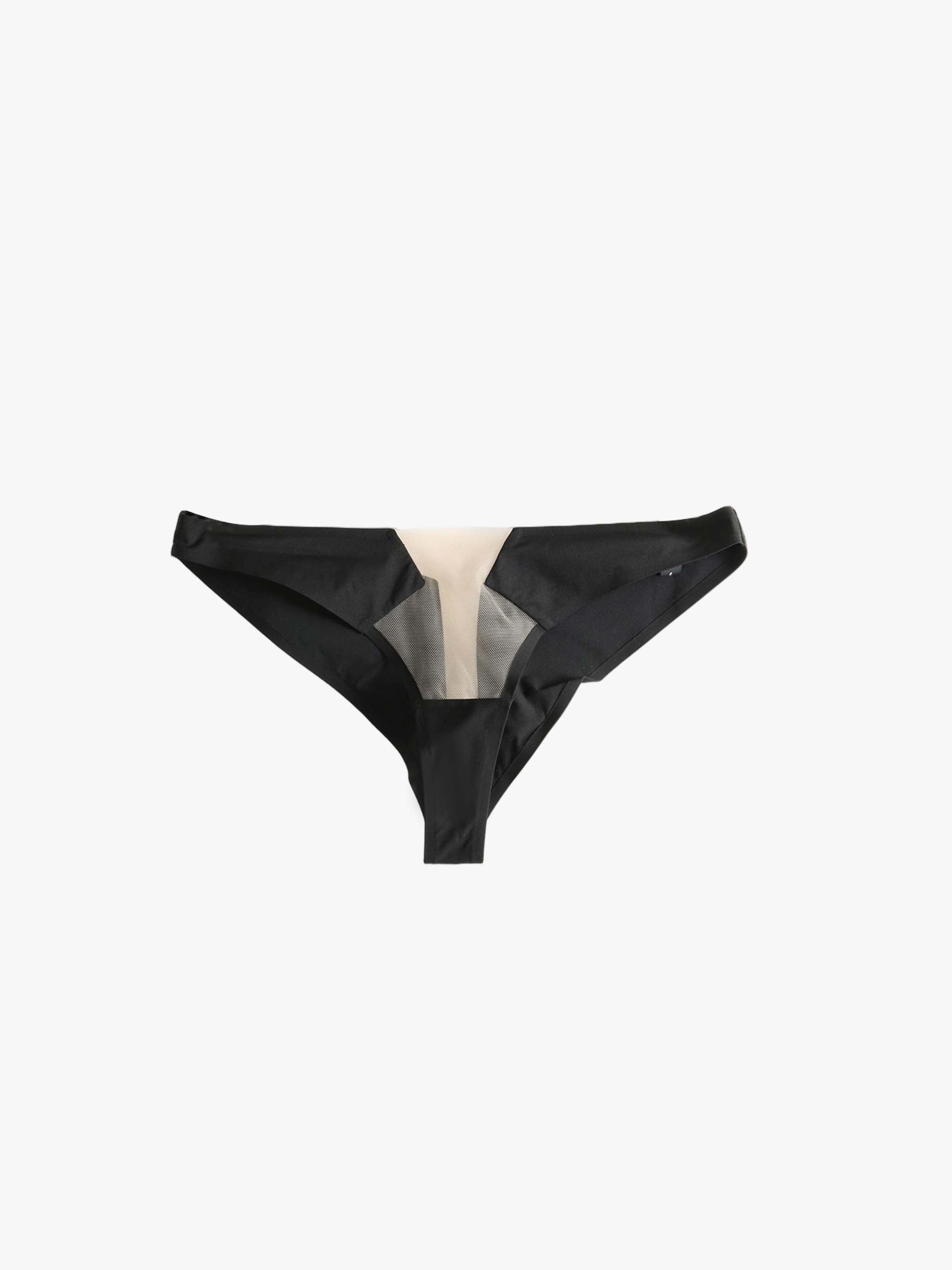 Black underwear, front view