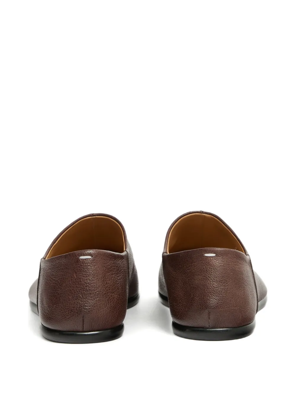 Brown shoes, back view