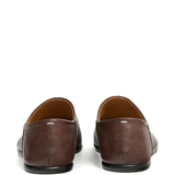 Brown shoes, back view