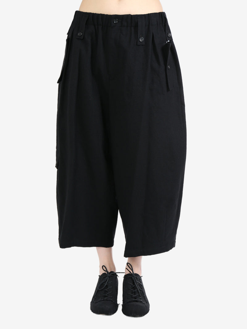 YOHJI YAMAMOTO - Women Pocket Detail Wide Pants