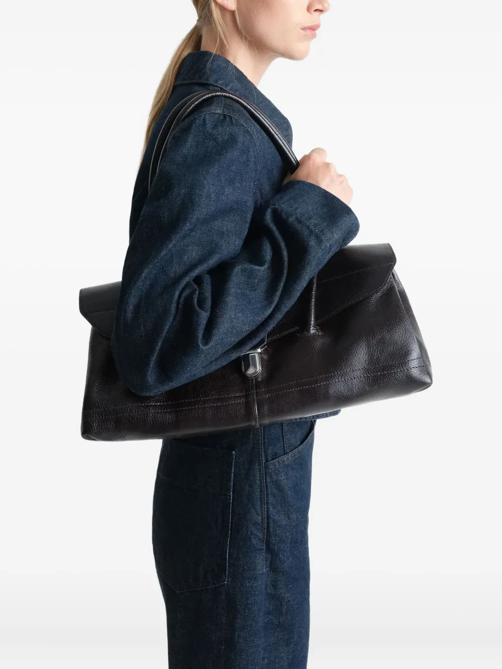 Black bags, front view