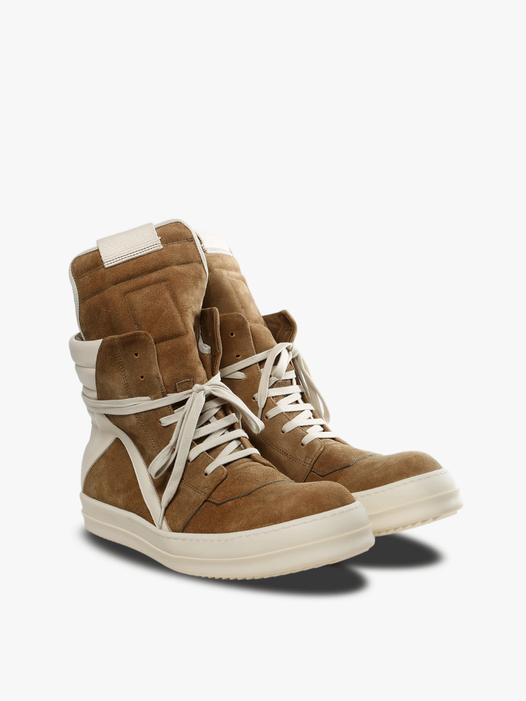 Brown sneaker, front view