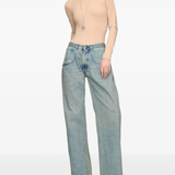 Blue jeans, full body view