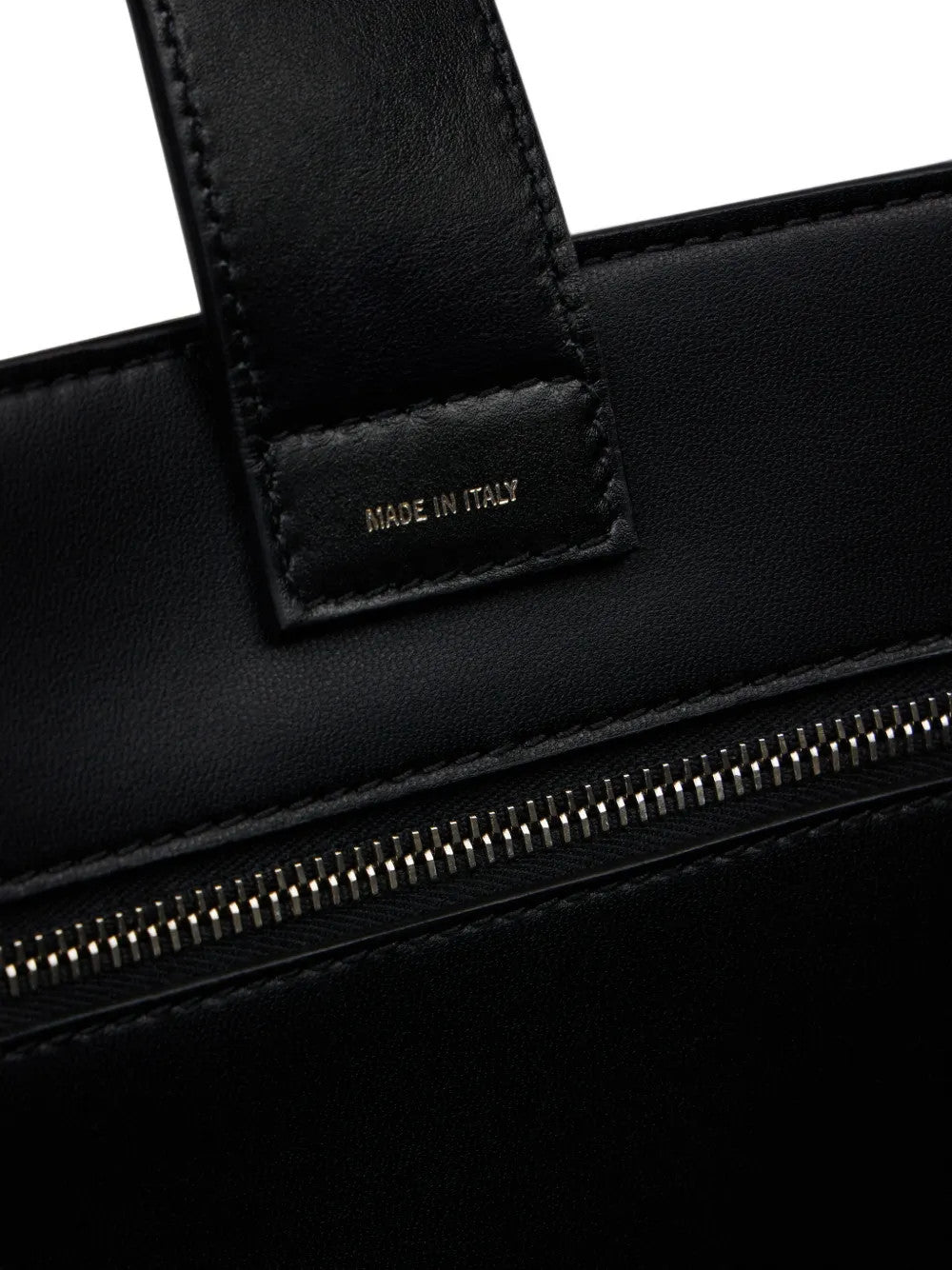 Close up of Grey bag, showing detail
