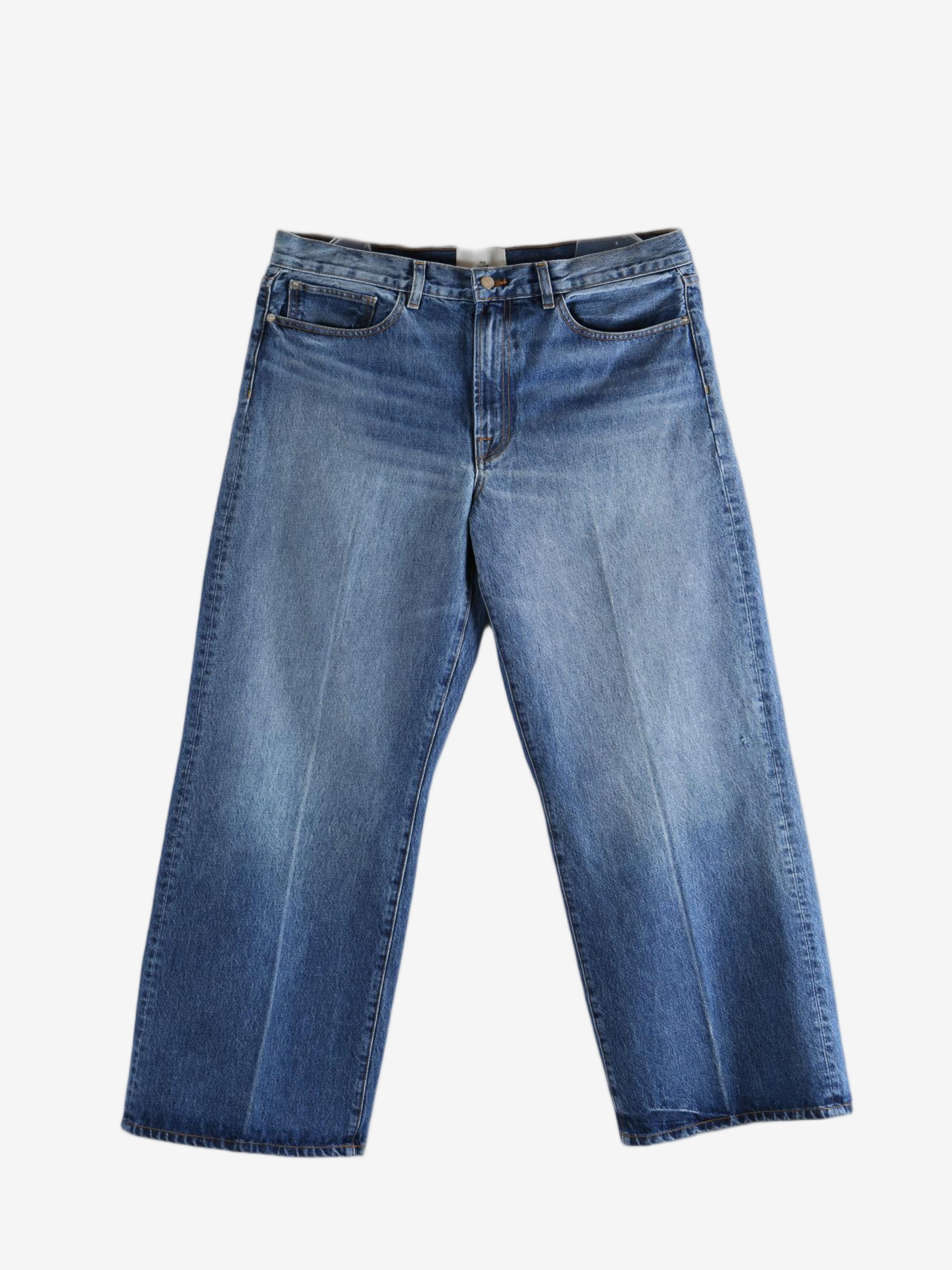 Blue jeans, front view