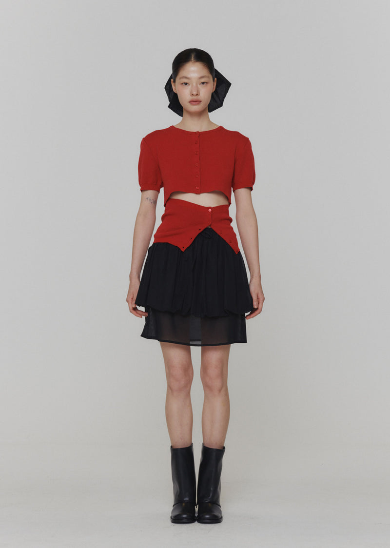 AMOMENTO Women Crop Button Cardigan Set – Atelier New York