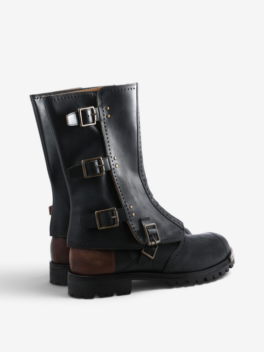 Black boots, side view