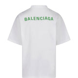White t-shirt, back view