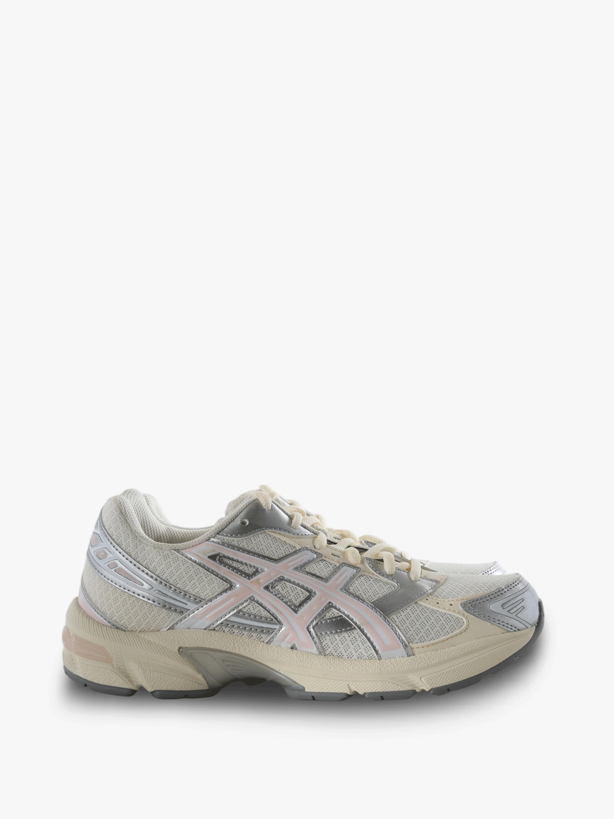 Tan shoes, side view