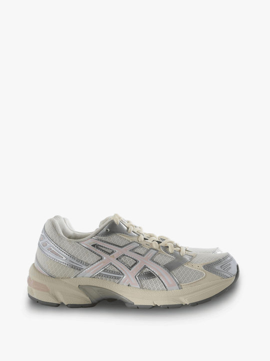 Tan shoes, side view
