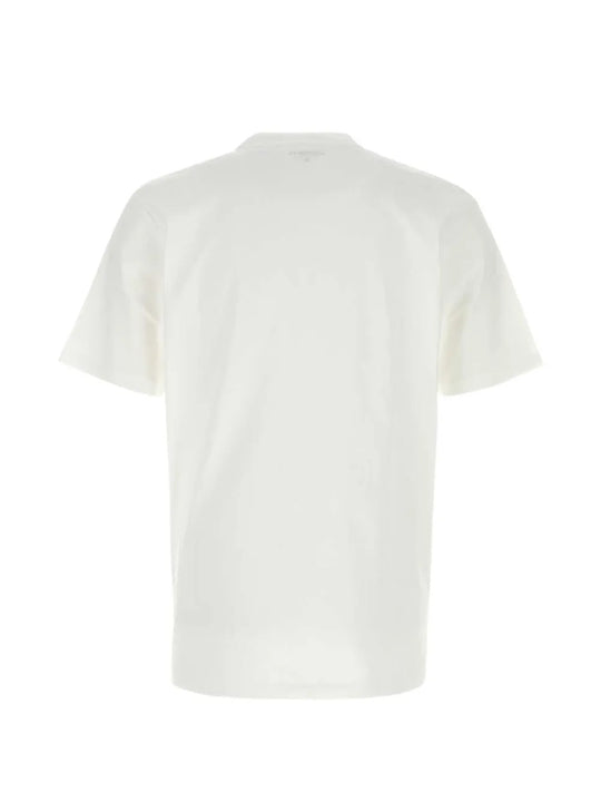 White t-shirt, back view