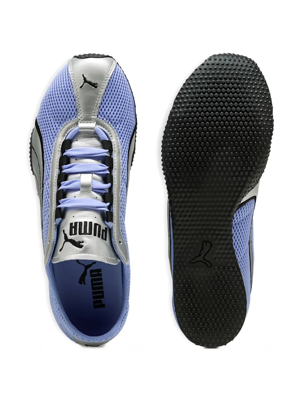 blue sneakers,top view