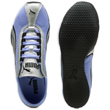 blue sneakers,top view