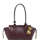 Burgundy bag, front view