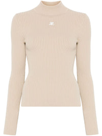 COURRÈGES - Women Reedition Knit LS Jumper