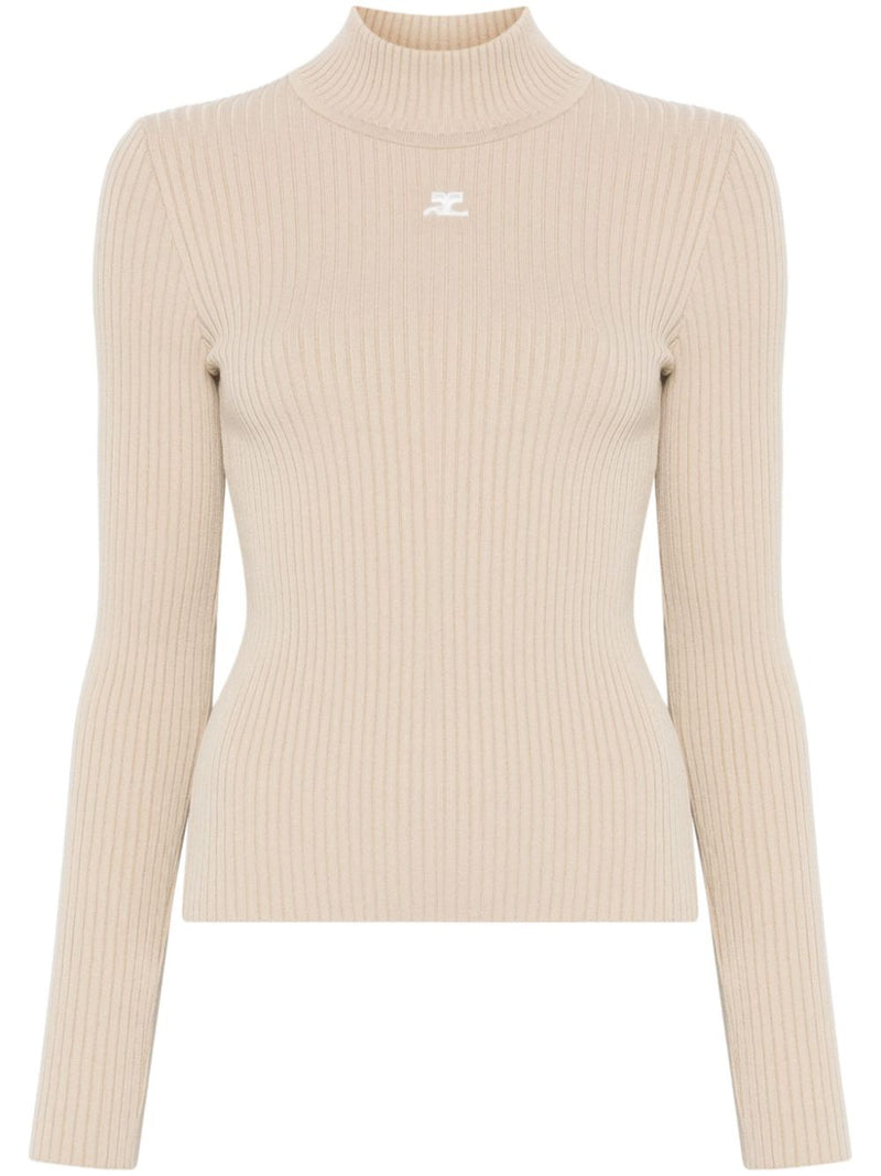 COURRÈGES - Women Reedition Knit LS Jumper