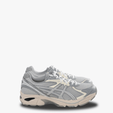 Grey sneakers, front view