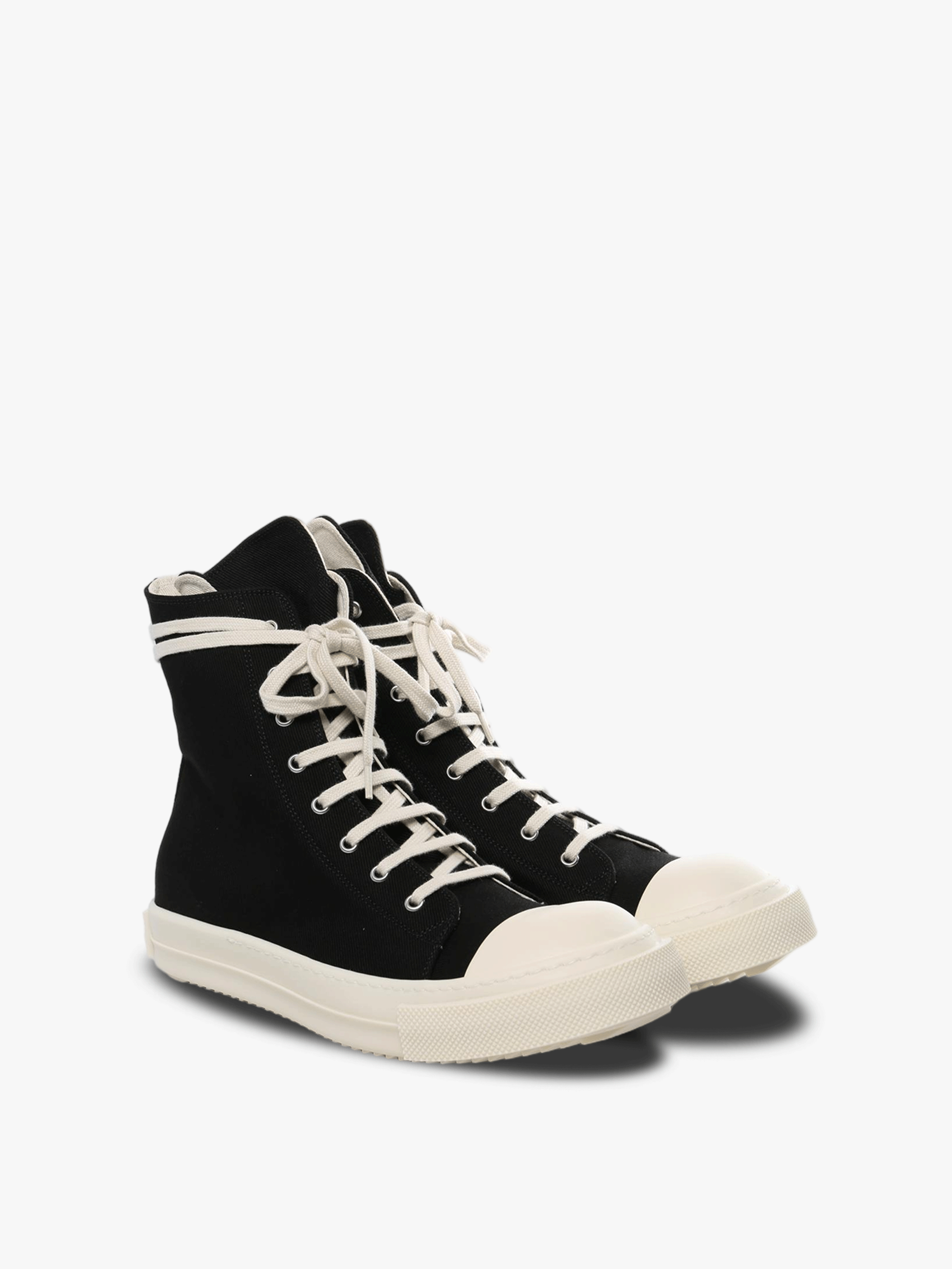 Black sneakers, side view