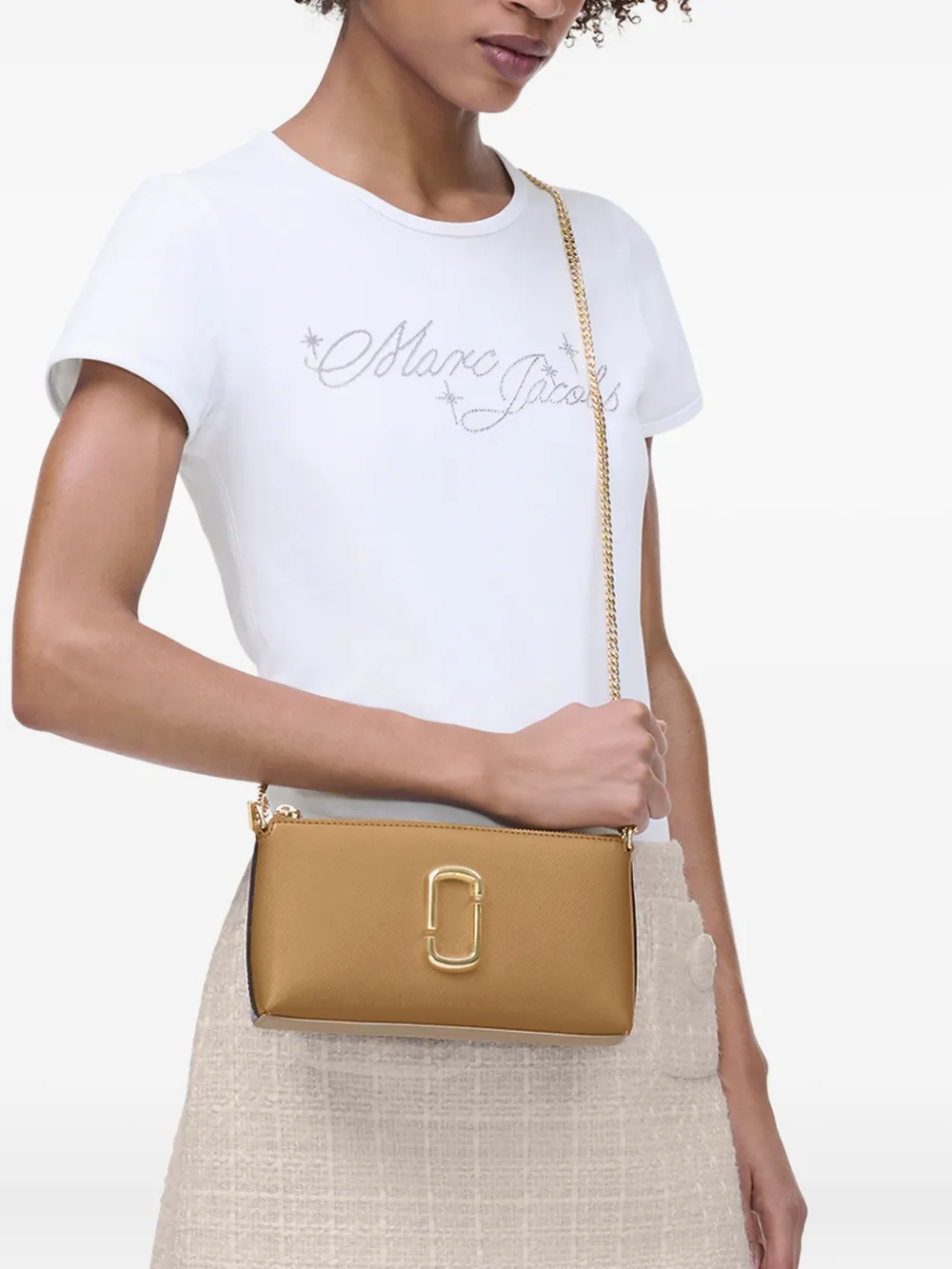 Beige bag, front view