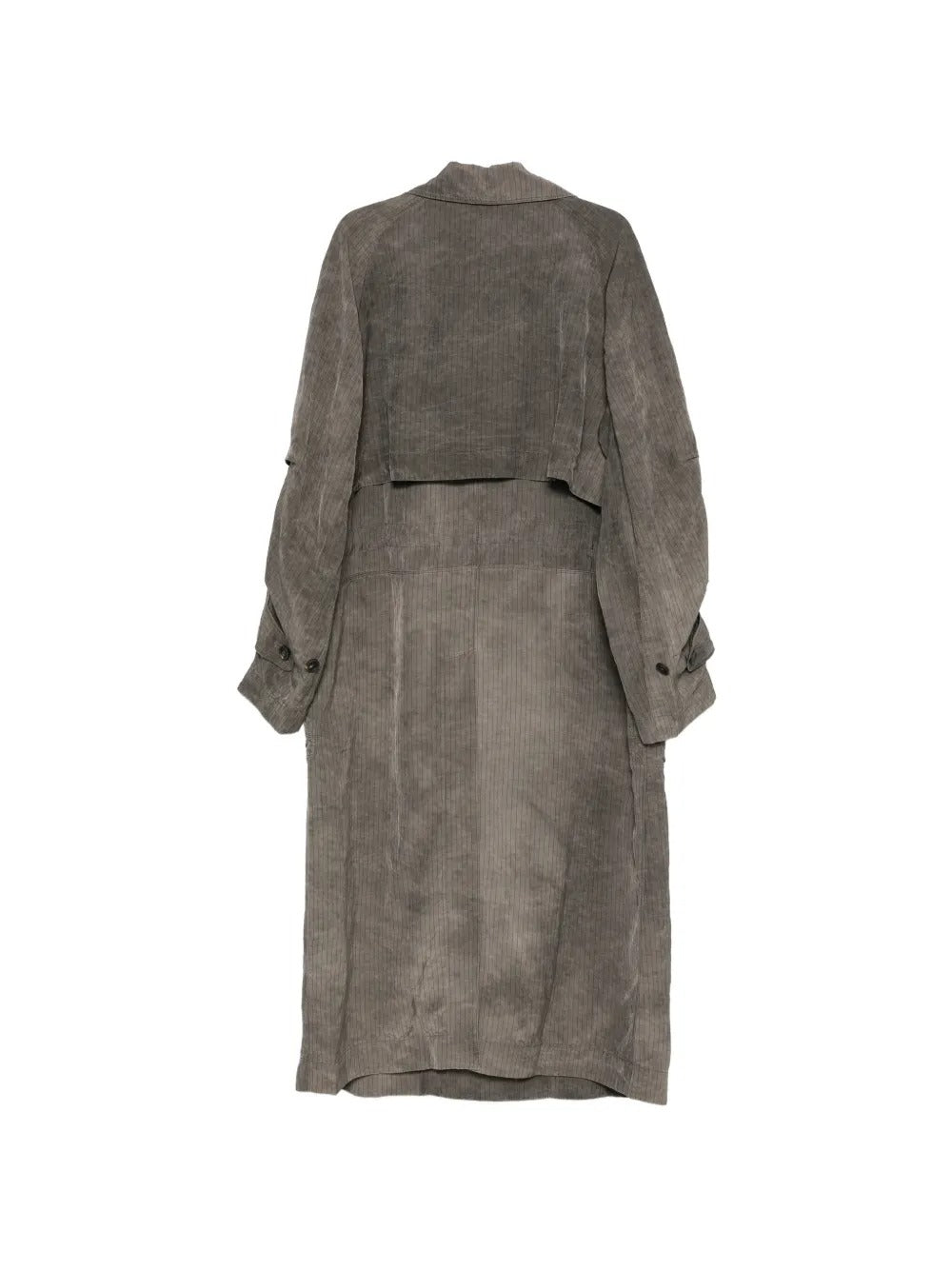 Grey jacket, back view