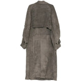 Grey jacket, back view