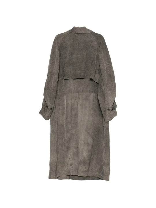 Grey jacket, back view