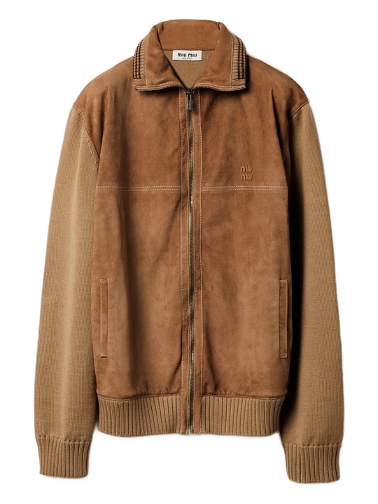 Brown jacket , front view