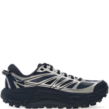 silver sneakers, side view