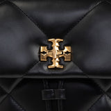 Close up of black bag, showing texture of the leather fabric