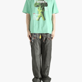 Green t-shirt, full body view