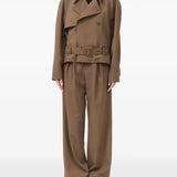 Brown jacket, full body view