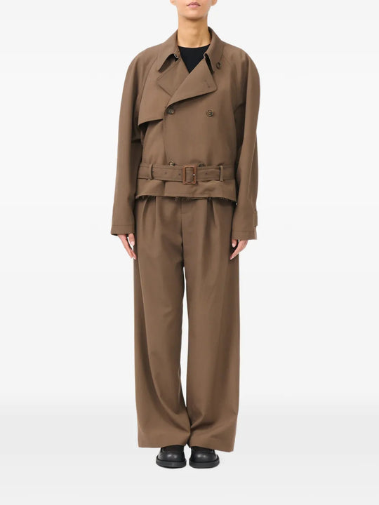 Brown jacket, full body view