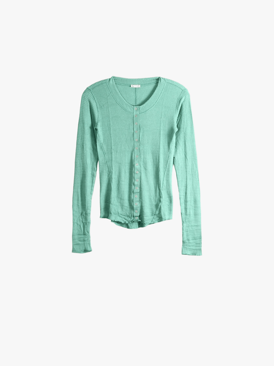 Green top, front view
